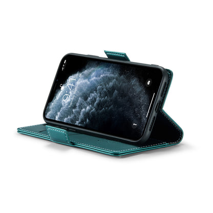 iPhone 11 Pro Leather Wallet Case - RFID Blocking, Stand Function, Card Slots