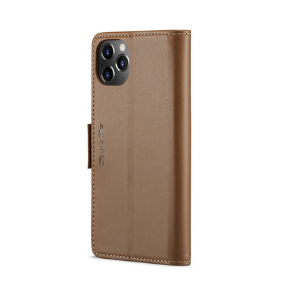 iPhone 11 Pro Max Leather Wallet Case - RFID Blocking, Stand Function, Card Slots