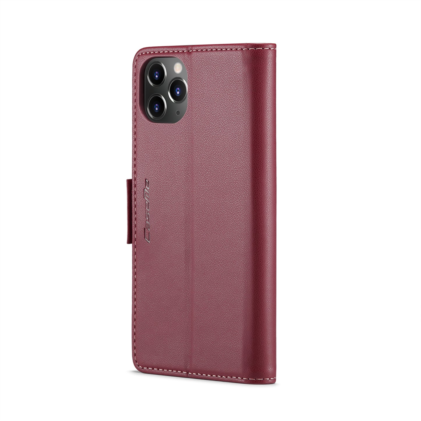 iPhone 11 Pro Max Leather Wallet Case - RFID Blocking, Stand Function, Card Slots