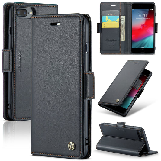 iPhone 6 Plus Leather Wallet Case - RFID Blocking, Stand Function, Card Slots