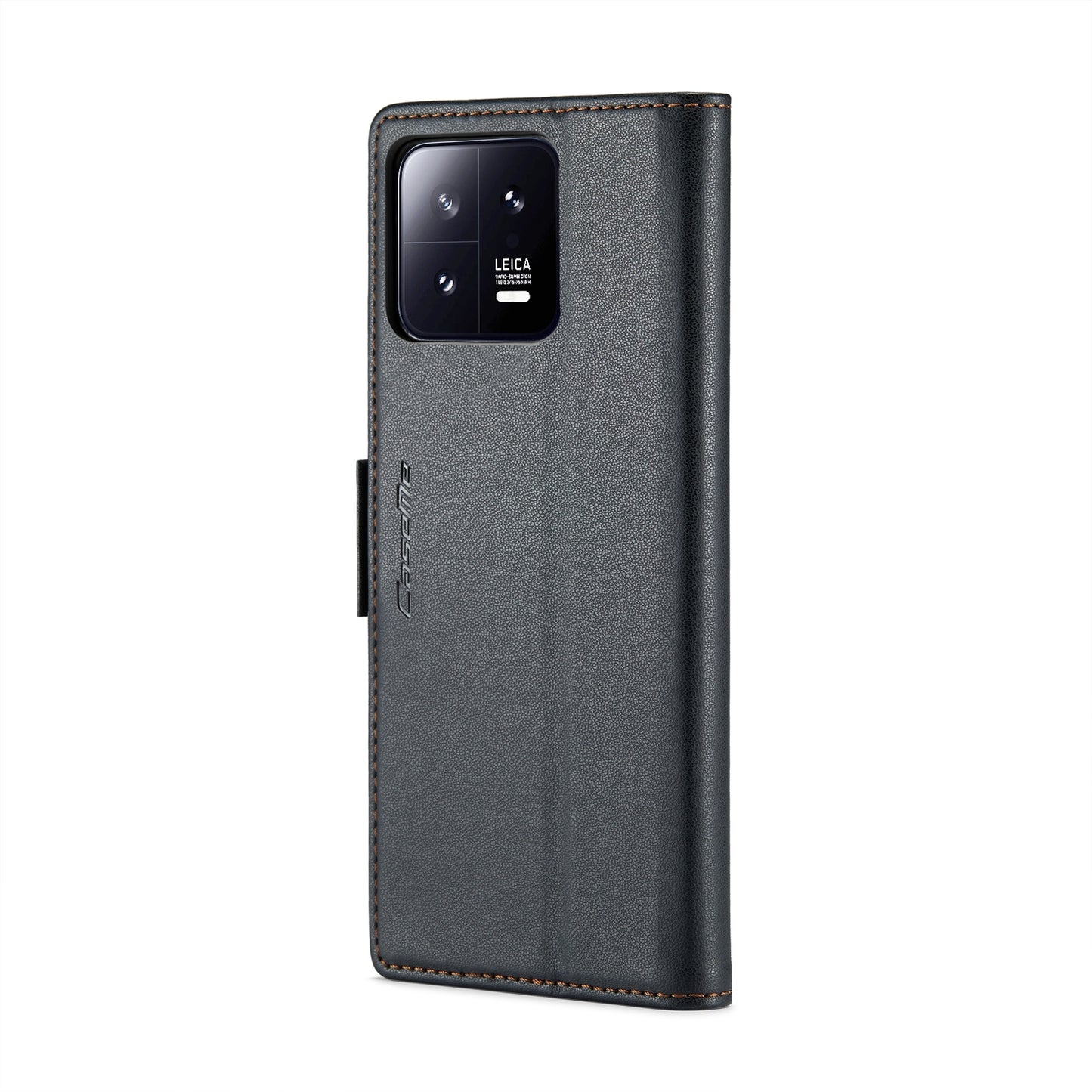 Xiaomi 13 Leather Wallet Case - RFID Blocking, Stand Function, Card Slots