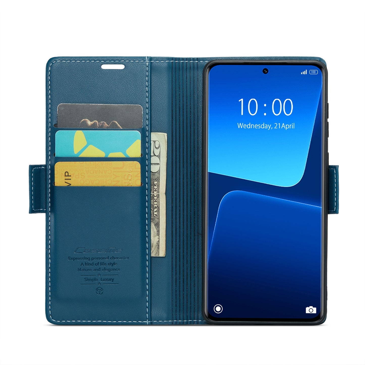 Xiaomi 13 Pro Leather Wallet Case - RFID Blocking, Stand Function, Card Slots