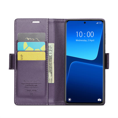 Xiaomi 13 Pro Leather Wallet Case - RFID Blocking, Stand Function, Card Slots