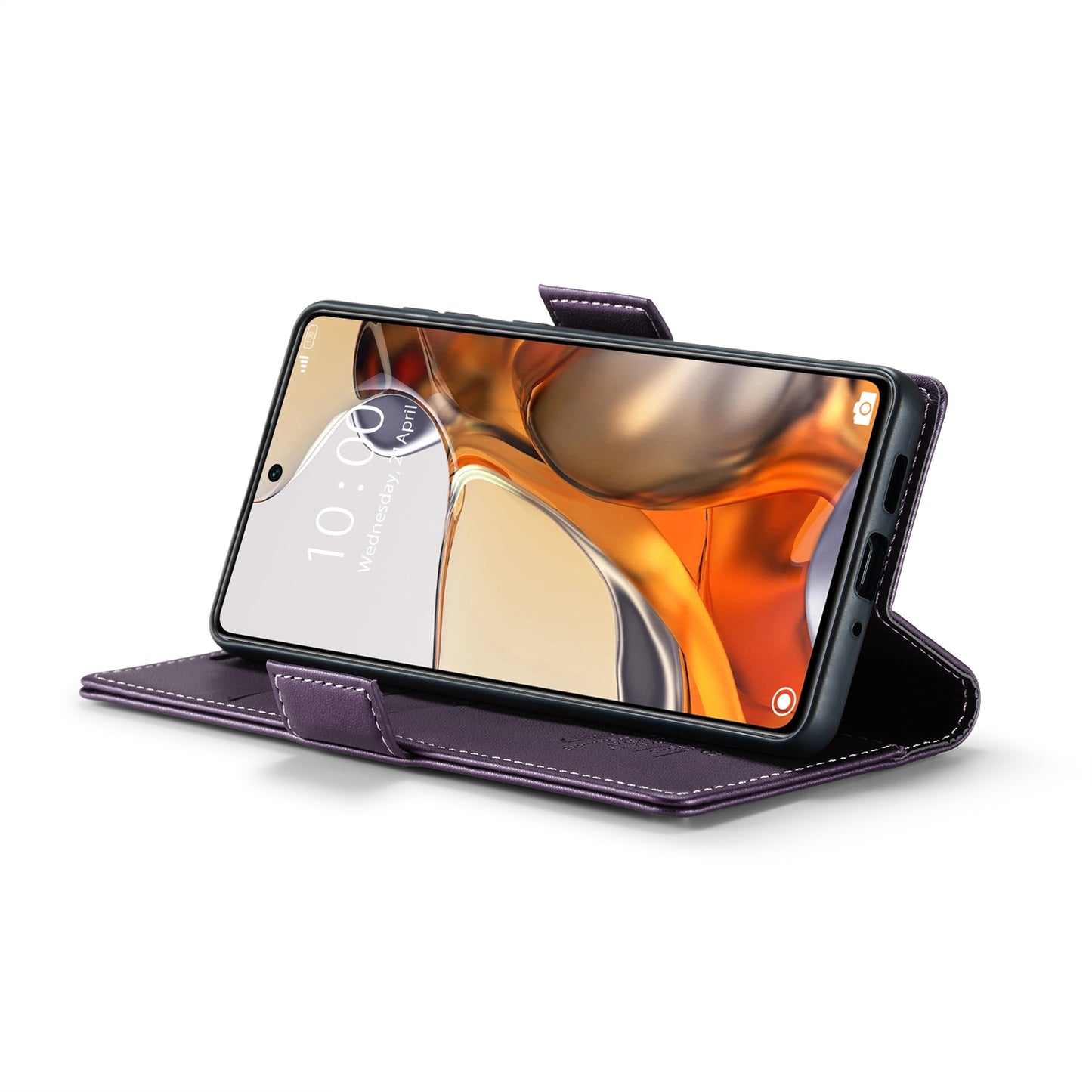 Xiaomi 11T/11T Pro Leather Wallet Case - RFID Blocking, Stand Function, Card Slots