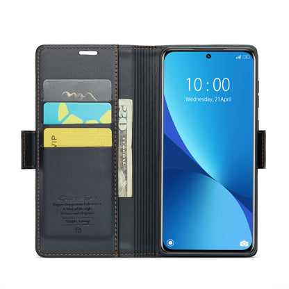 Xiaomi 12/12S Leather Wallet Case - RFID Blocking, Stand Function, Card Slots
