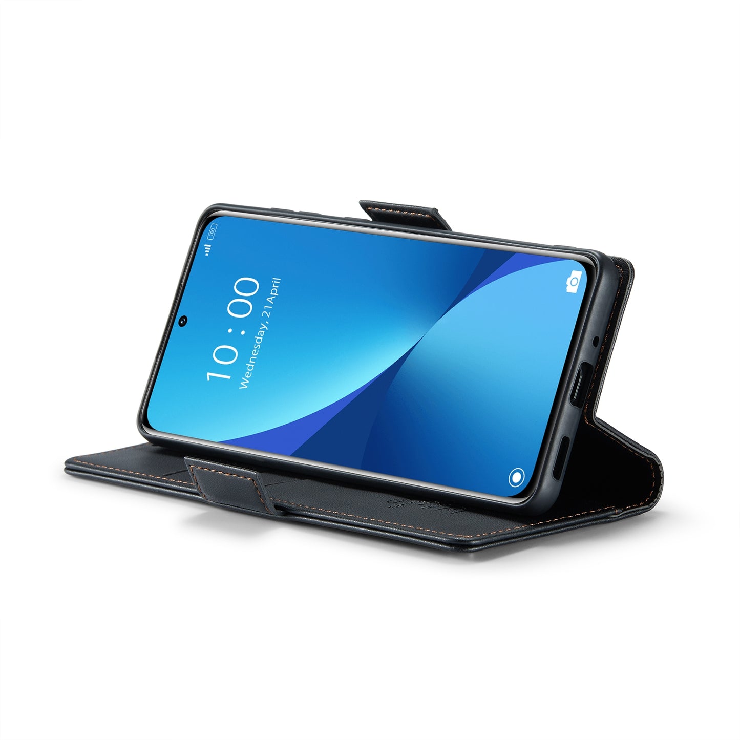 Xiaomi 12X Leather Wallet Case - RFID Blocking, Stand Function, Card Slots