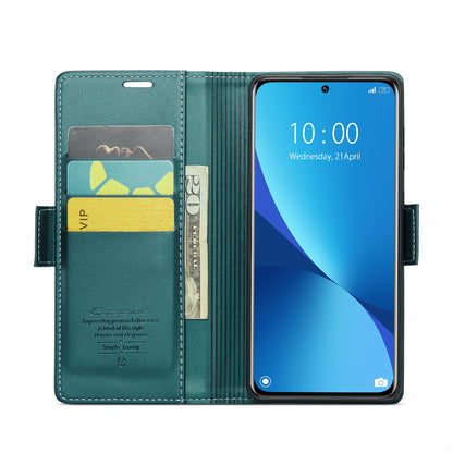 Xiaomi 12/12S Leather Wallet Case - RFID Blocking, Stand Function, Card Slots