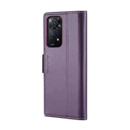 Xiaomi Redmi Note 11 Pro Global Leather Wallet Case - RFID Blocking, Stand Function, Card Slots