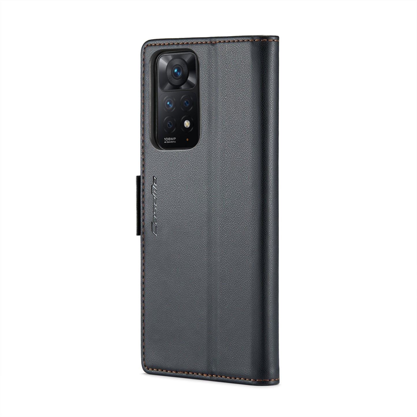 Xiaomi Redmi Note 11 Pro 5G Global Leather Wallet Case - RFID Blocking, Stand Function, Card Slots