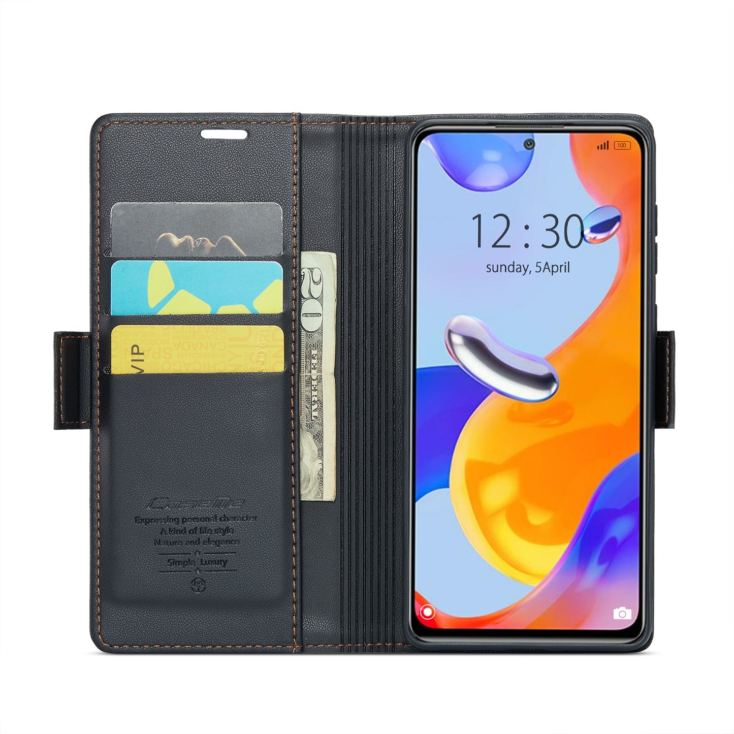 Xiaomi Redmi Note 11 Pro 5G Global Leather Wallet Case - RFID Blocking, Stand Function, Card Slots