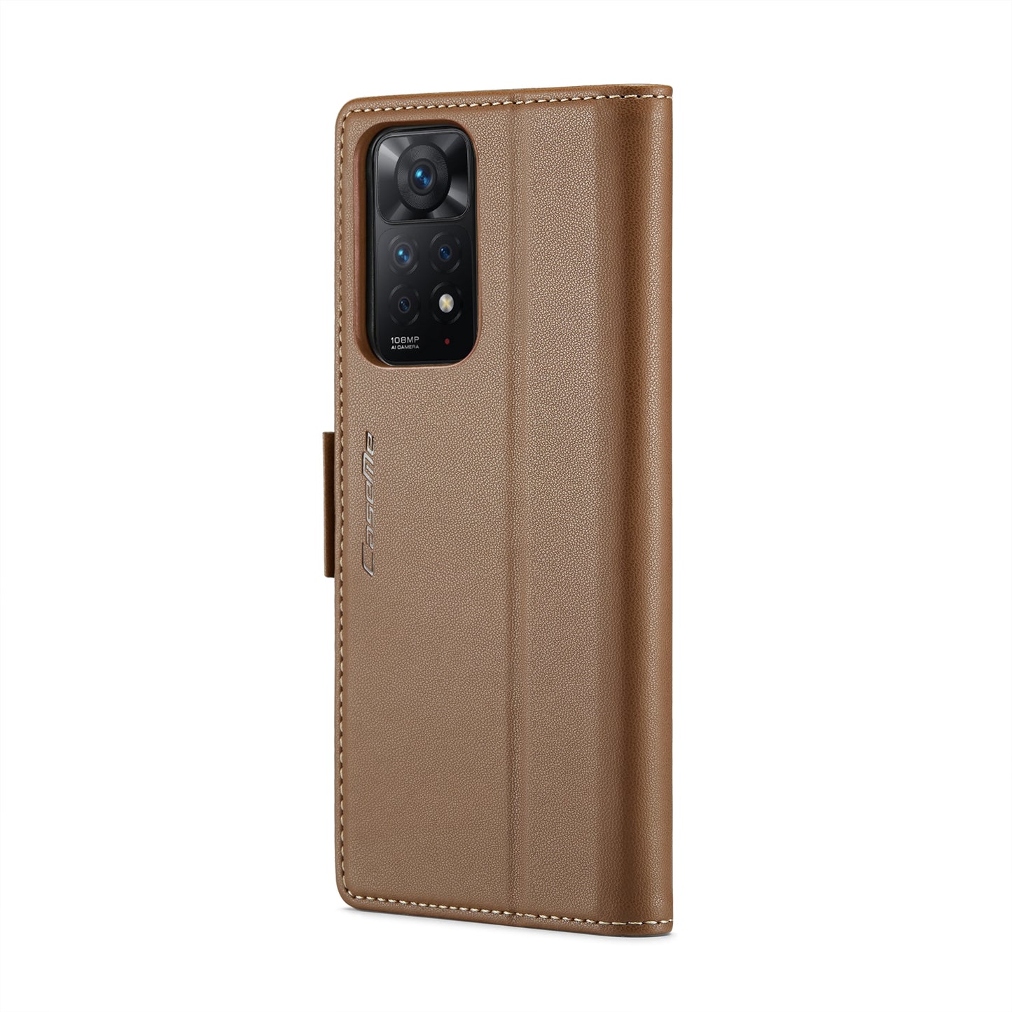Xiaomi Redmi Note 11 Pro 5G Global Leather Wallet Case - RFID Blocking, Stand Function, Card Slots
