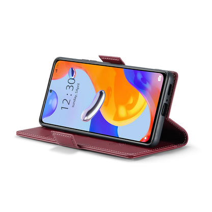 Xiaomi Redmi Note 11 Pro 5G Global Leather Wallet Case - RFID Blocking, Stand Function, Card Slots