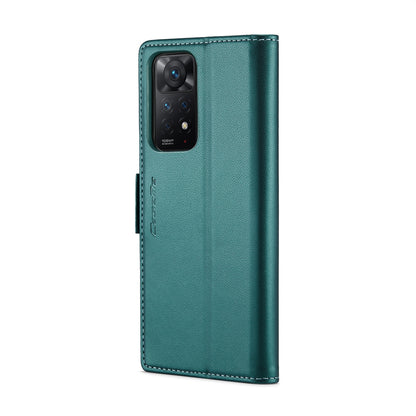 Xiaomi Redmi Note 11 Pro 5G Global Leather Wallet Case - RFID Blocking, Stand Function, Card Slots