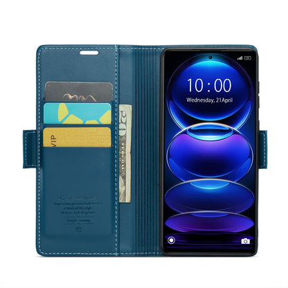 Xiaomi Poco X5 Pro 5G Leather Wallet Case - RFID Blocking, Stand Function, Card Slots
