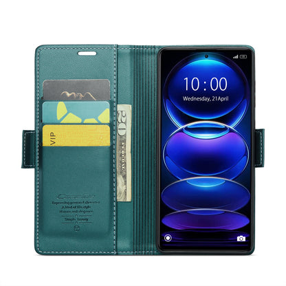 Xiaomi Poco X5 Pro 5G Leather Wallet Case - RFID Blocking, Stand Function, Card Slots