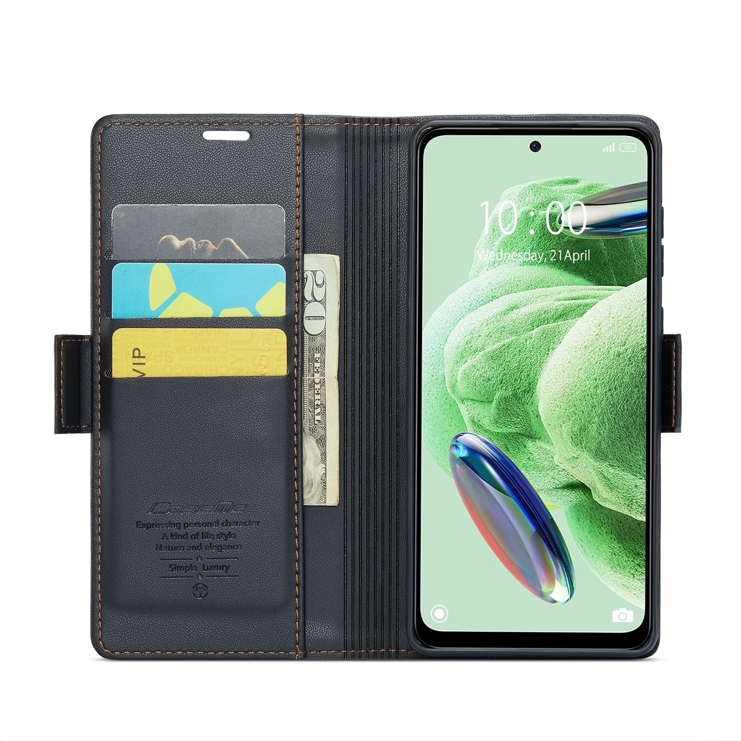 Xiaomi Poco X5 5G Leather Wallet Case - RFID Blocking, Stand Function, Card Slots