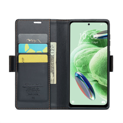 Xiaomi Poco X5 5G Leather Wallet Case - RFID Blocking, Stand Function, Card Slots