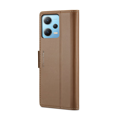 Xiaomi Poco X5 5G Leather Wallet Case - RFID Blocking, Stand Function, Card Slots