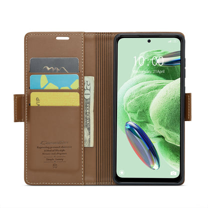 Xiaomi Poco X5 5G Leather Wallet Case - RFID Blocking, Stand Function, Card Slots