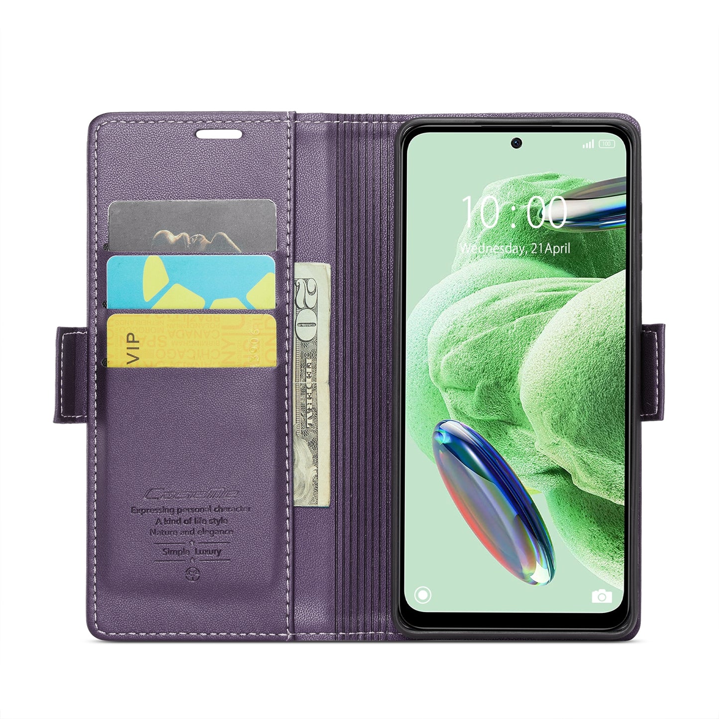 Xiaomi Poco X5 5G Leather Wallet Case - RFID Blocking, Stand Function, Card Slots