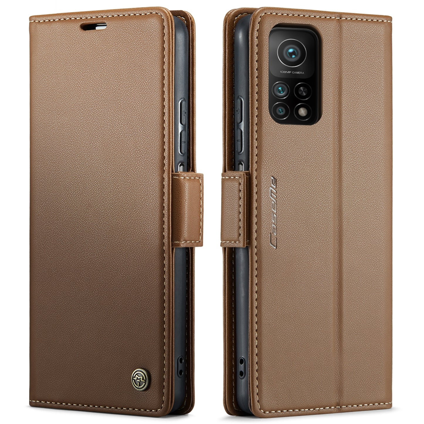 Xiaomi Mi 10T Pro 5G Leather Wallet Case - RFID Blocking, Stand Function, Card Slots