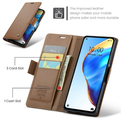 Xiaomi Mi 10T 5G Leather Wallet Case - RFID Blocking, Stand Function, Card Slots
