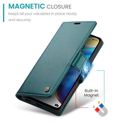 Xiaomi Mi 10T Pro 5G Leather Wallet Case - RFID Blocking, Stand Function, Card Slots