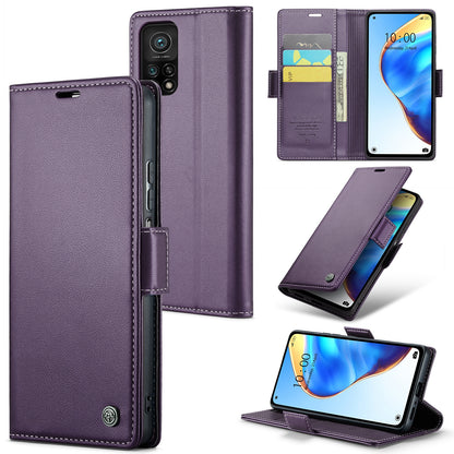 Xiaomi Mi 10T Pro 5G Leather Wallet Case - RFID Blocking, Stand Function, Card Slots