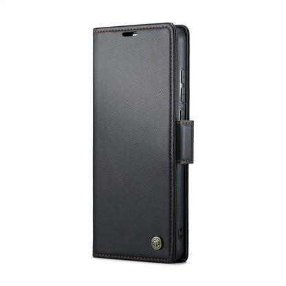 Xiaomi Redmi 11A Leather Wallet Case - RFID Blocking, Stand Function, Card Slots