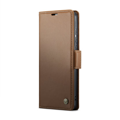 Xiaomi Redmi 11A Leather Wallet Case - RFID Blocking, Stand Function, Card Slots