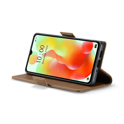 Xiaomi Redmi 11A Leather Wallet Case - RFID Blocking, Stand Function, Card Slots