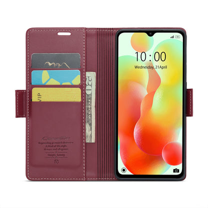 Xiaomi Redmi 11A Leather Wallet Case - RFID Blocking, Stand Function, Card Slots