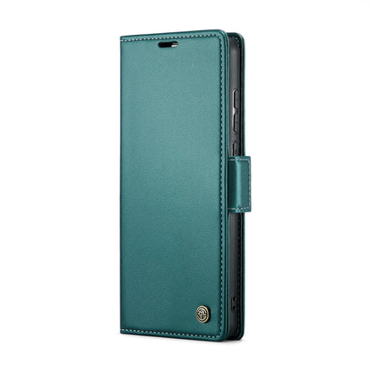 Xiaomi Redmi 11A Leather Wallet Case - RFID Blocking, Stand Function, Card Slots
