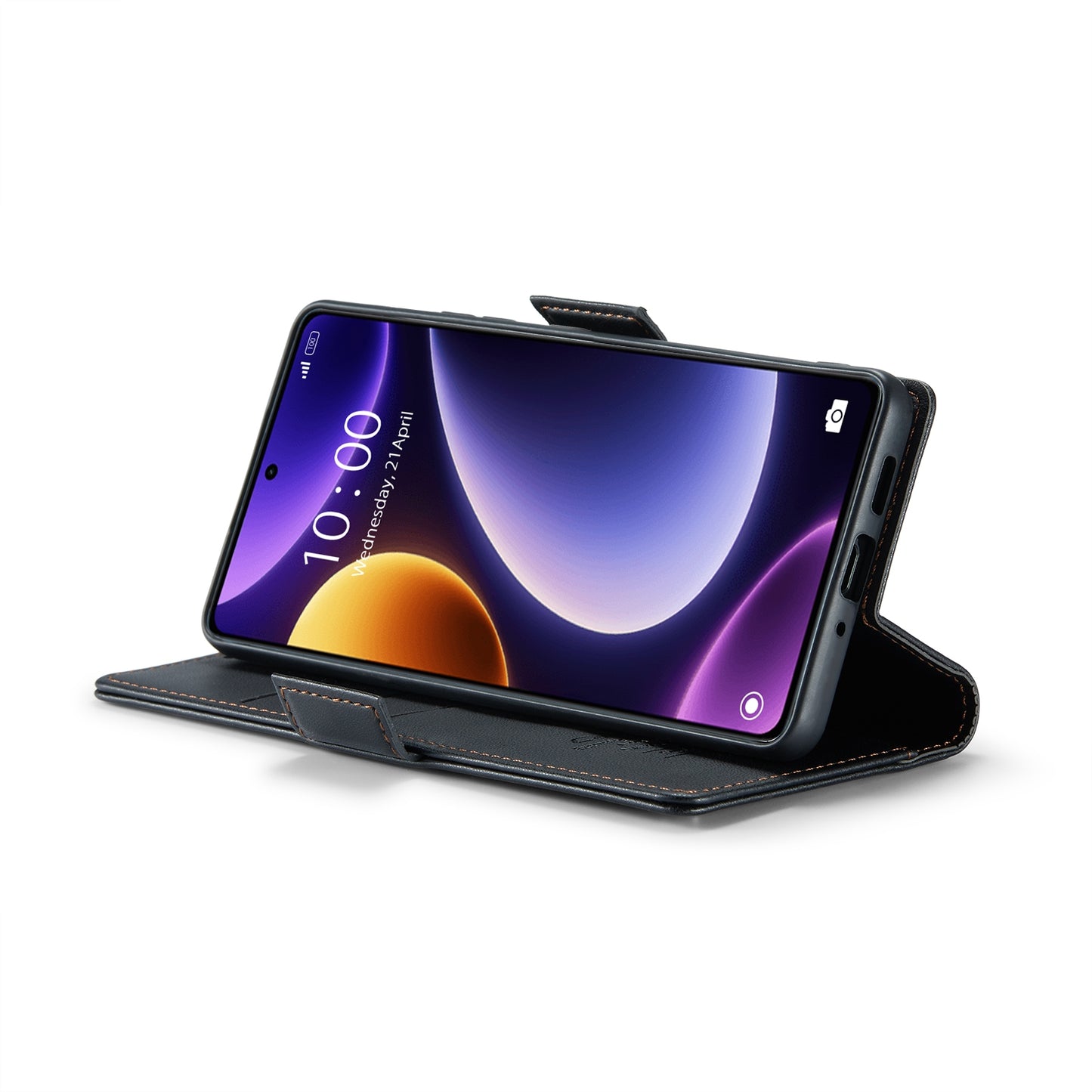 Xiaomi Poco F5 5G Leather Wallet Case - RFID Blocking, Stand Function, Card Slots