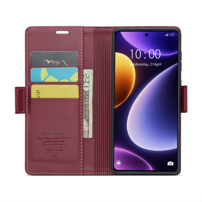 Xiaomi Poco F5 5G Leather Wallet Case - RFID Blocking, Stand Function, Card Slots