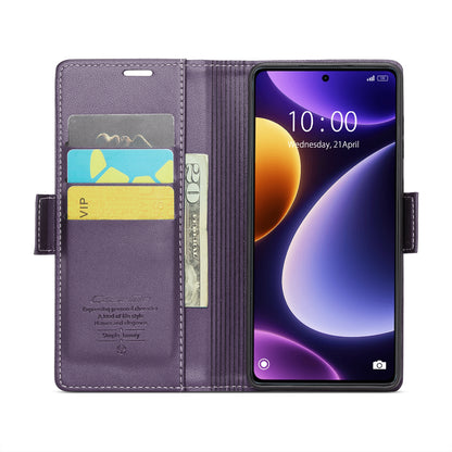 Xiaomi Poco F5 5G Leather Wallet Case - RFID Blocking, Stand Function, Card Slots