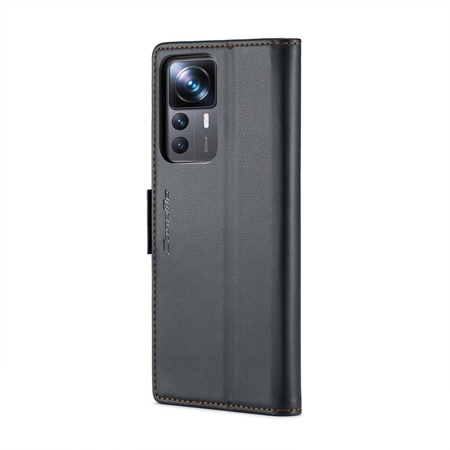 Xiaomi 12T/12T Pro Leather Wallet Case - RFID Blocking, Stand Function, Card Slots