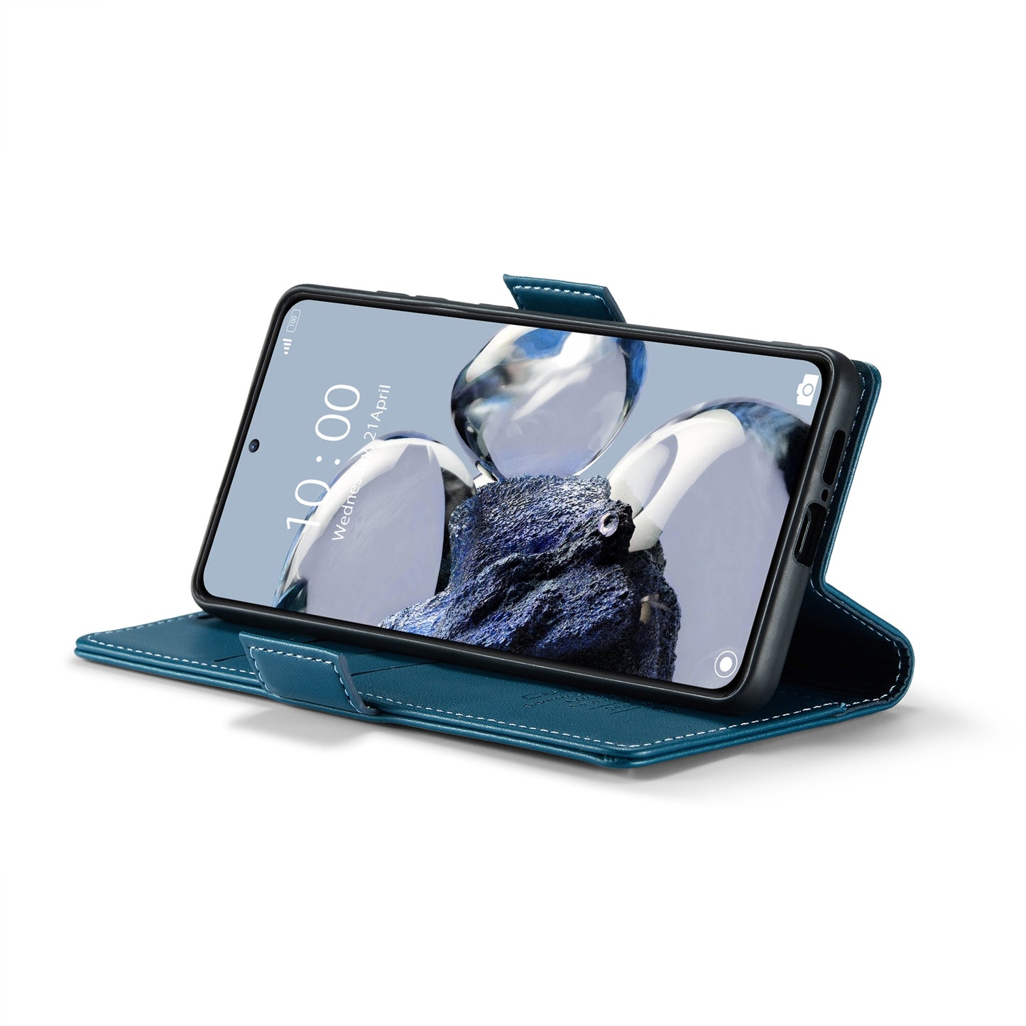 Xiaomi 12T/12T Pro Leather Wallet Case - RFID Blocking, Stand Function, Card Slots