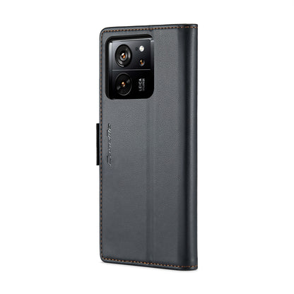 Xiaomi 13T/13T Pro Leather Wallet Case - RFID Blocking, Stand Function, Card Slots