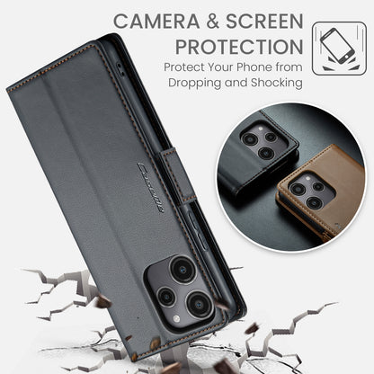 Xiaomi POCO M6 Pro 5G Leather Wallet Case - RFID Blocking, Stand Function, Card Slots