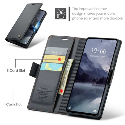 Xiaomi POCO M6 Pro 5G Leather Wallet Case - RFID Blocking, Stand Function, Card Slots