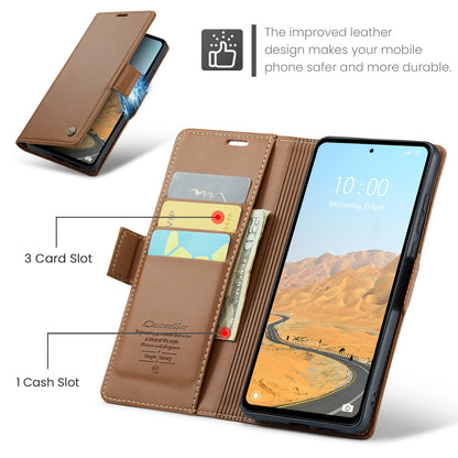 Xiaomi POCO M6 Pro 5G Leather Wallet Case - RFID Blocking, Stand Function, Card Slots