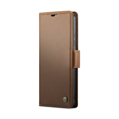 Xiaomi 14 Pro Leather Wallet Case - RFID Blocking, Stand Function, Card Slots