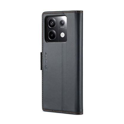 Xiaomi Redmi Note 13 Pro 5G Leather Wallet Case - RFID Blocking, Stand Function, Card Slots