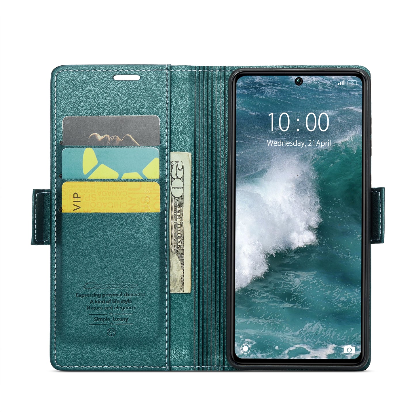 Xiaomi Redmi Note 13 Pro 5G Leather Wallet Case - RFID Blocking, Stand Function, Card Slots