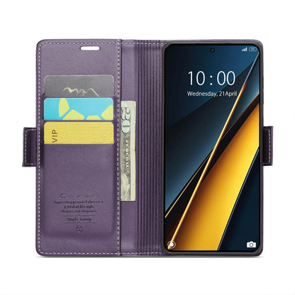 Xiaomi Poco X6 Pro 5G Leather Wallet Case - RFID Blocking, Stand Function, Card Slots