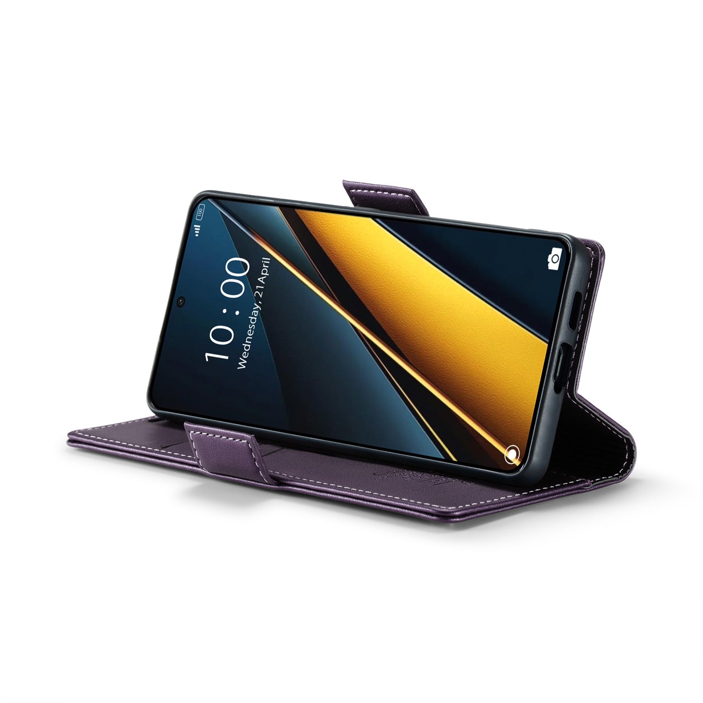 Xiaomi Poco X6 Pro 5G Leather Wallet Case - RFID Blocking, Stand Function, Card Slots