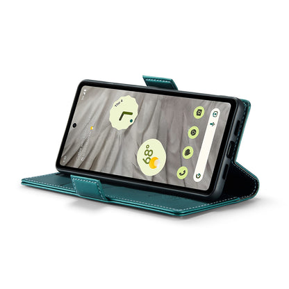 Google Pixel 7a Leather Wallet Case - RFID Blocking, Stand Function, Card Slots