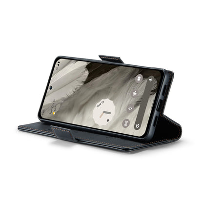 Google Pixel 8 Leather Wallet Case - RFID Blocking, Stand Function, Card Slots