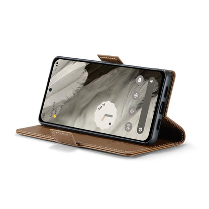 Google Pixel 8 Leather Wallet Case - RFID Blocking, Stand Function, Card Slots